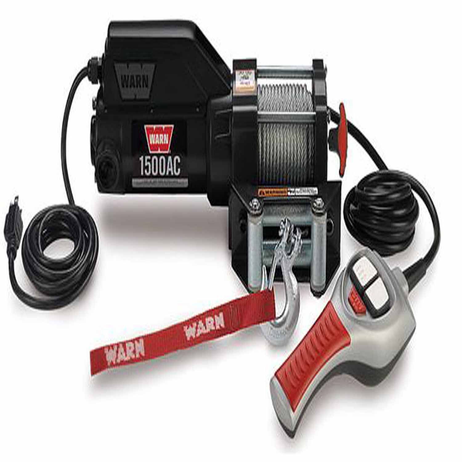 Warn 85330 Portable Utility Winch 1500 Lb Cap 43 Ft Wire Rope Autoplicity