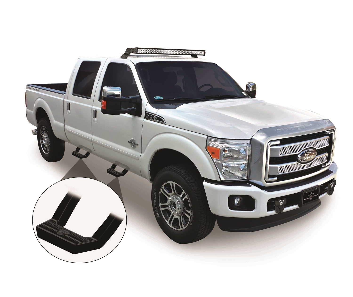 Carr 1105511 Ld Step; Assist/side Step; Xp3 Black Powder Coat; Single