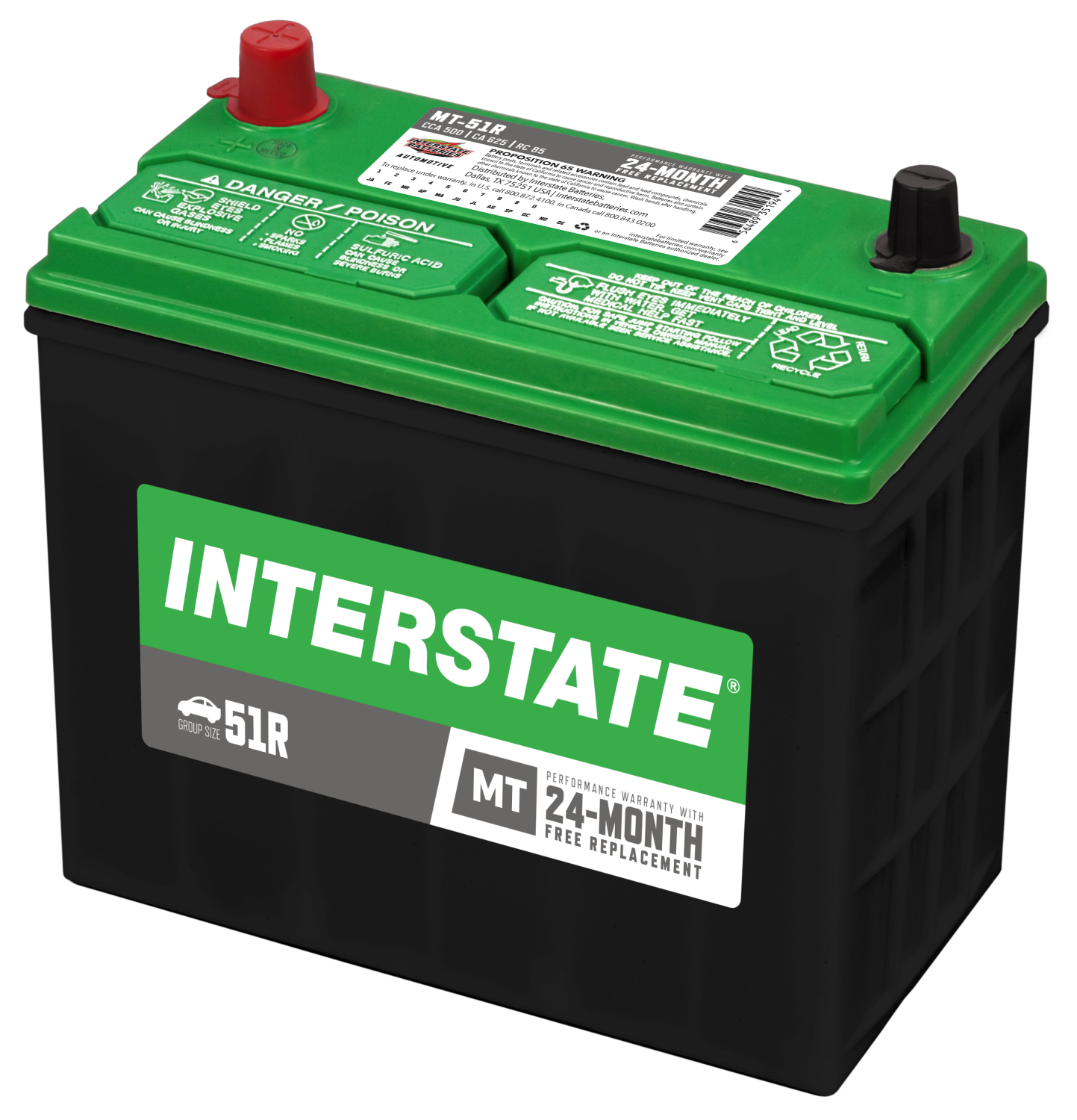Interstate Batteries MT 51R Vehicle Battery Autoplicity