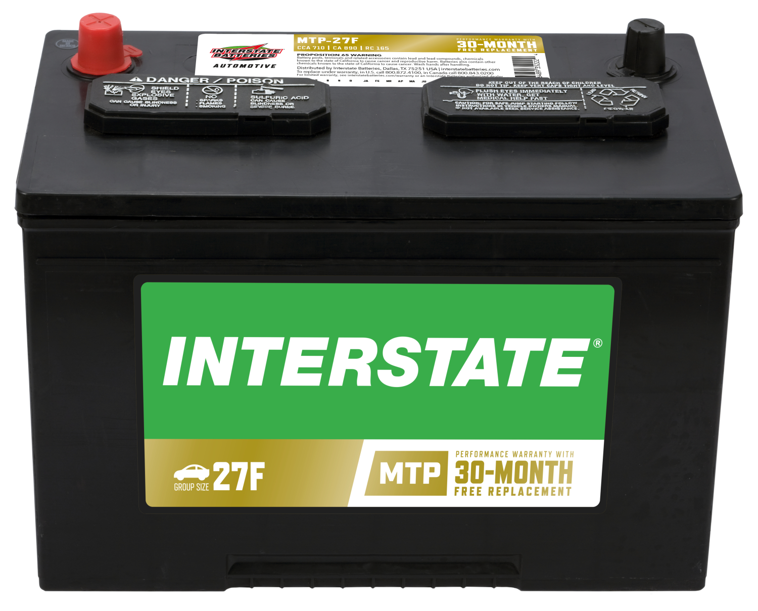 Interstate Batteries MTP27F Vehicle Battery Autoplicity