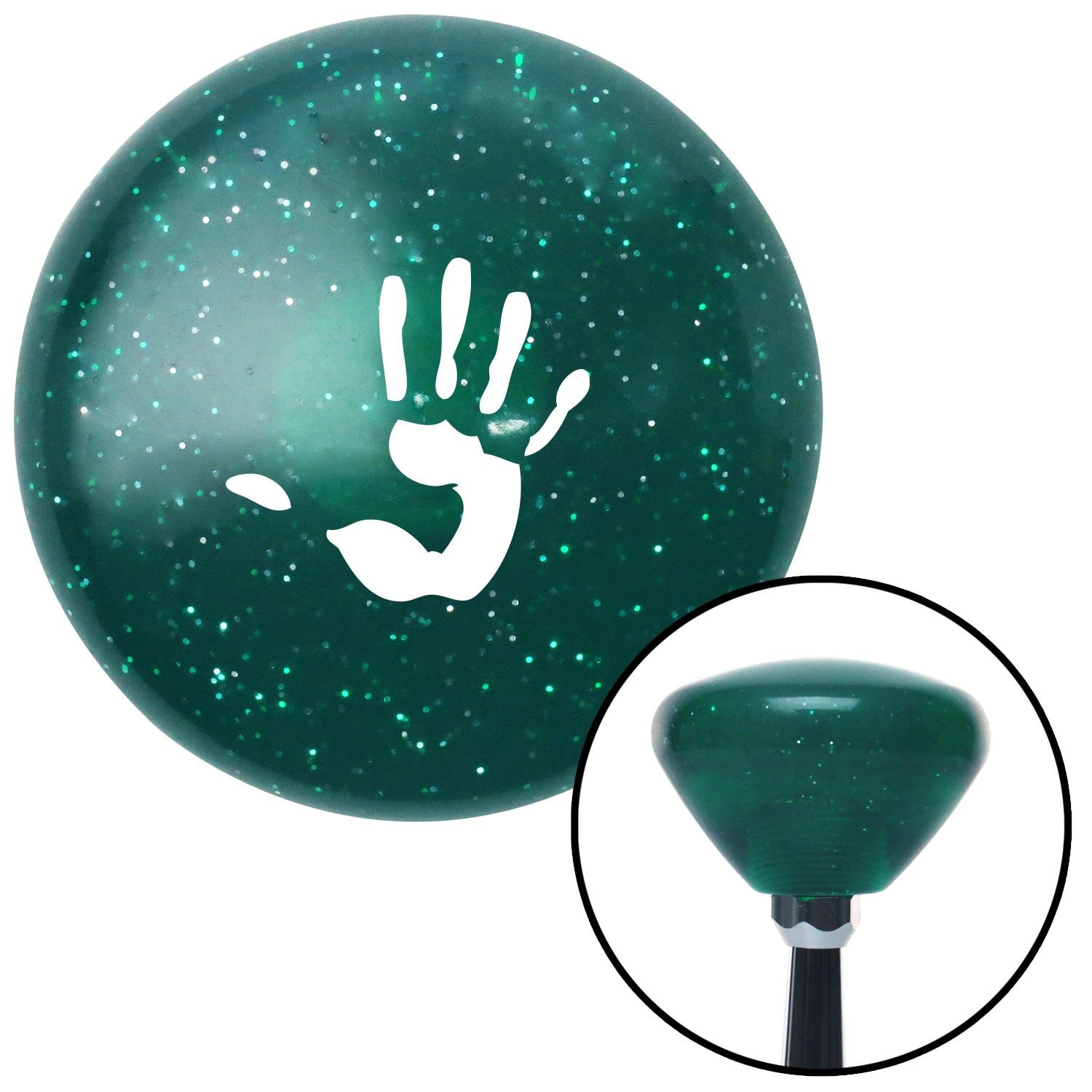 American Shifter 308265 Shift Knob Green Approved Blue Retro Metal Flake with M16 x 1.5 Insert