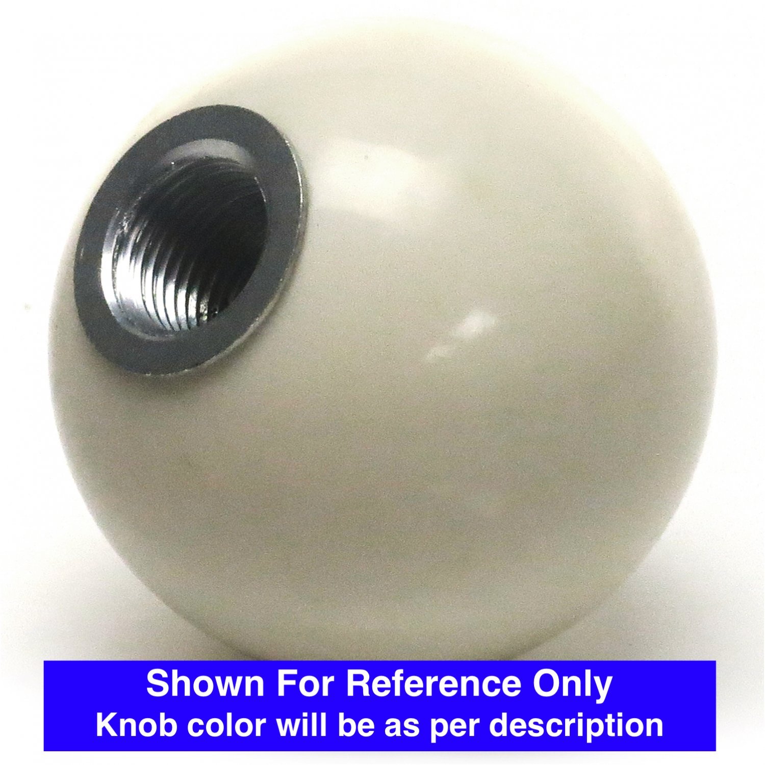 American Shifter Company 142452 White 50 Year Retro Series Ivory Shift Knob w/ M16x1.5 Insert