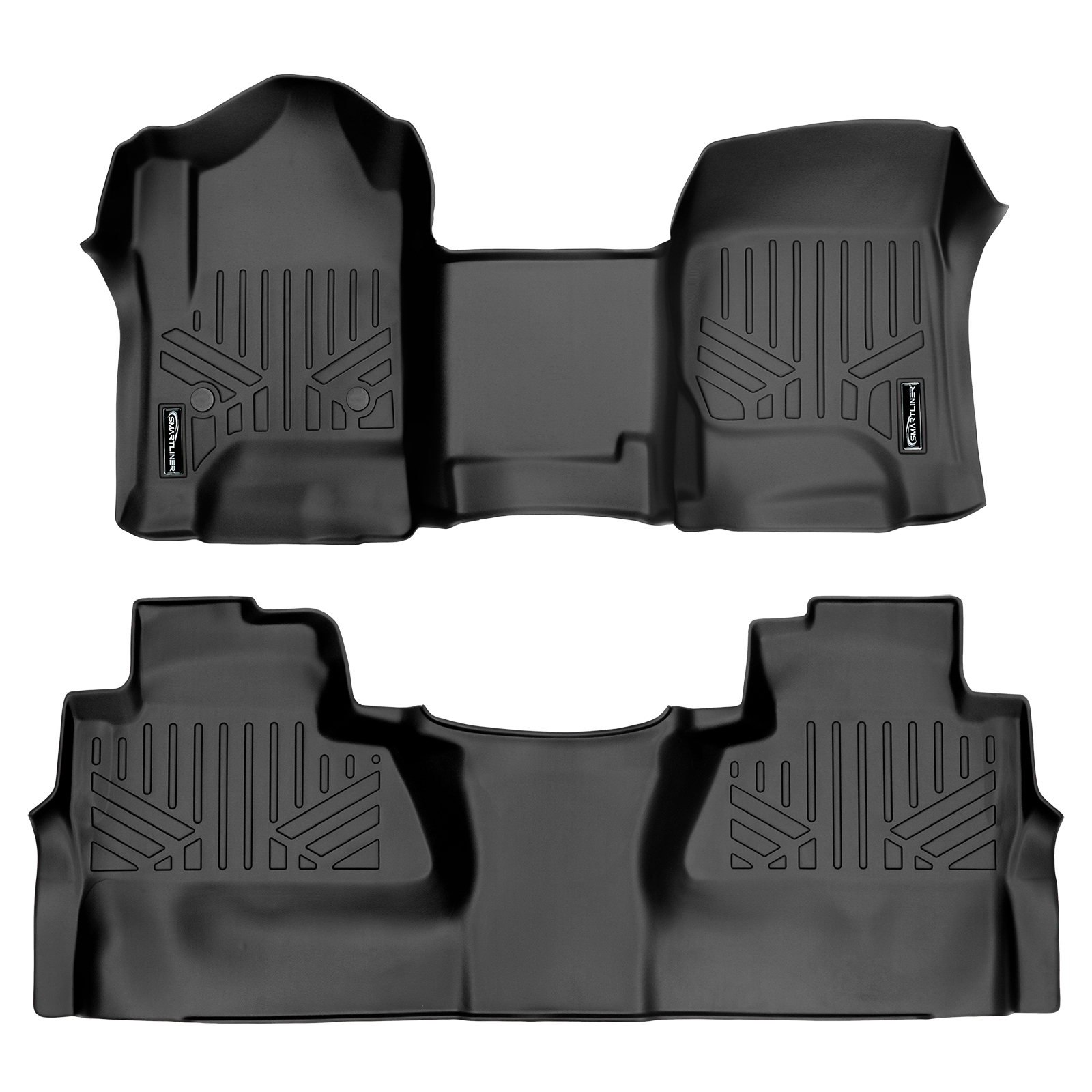 SmartLiner USA SA0226/B0382 Custom Fit Floor Mats 2 Row Liner Set Black