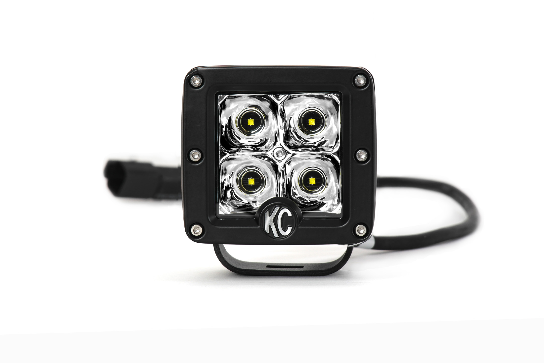 Picture of KC HiLiTES 330 3" C-Series C3 Led Spot Beam Black Pair Pack System - 330