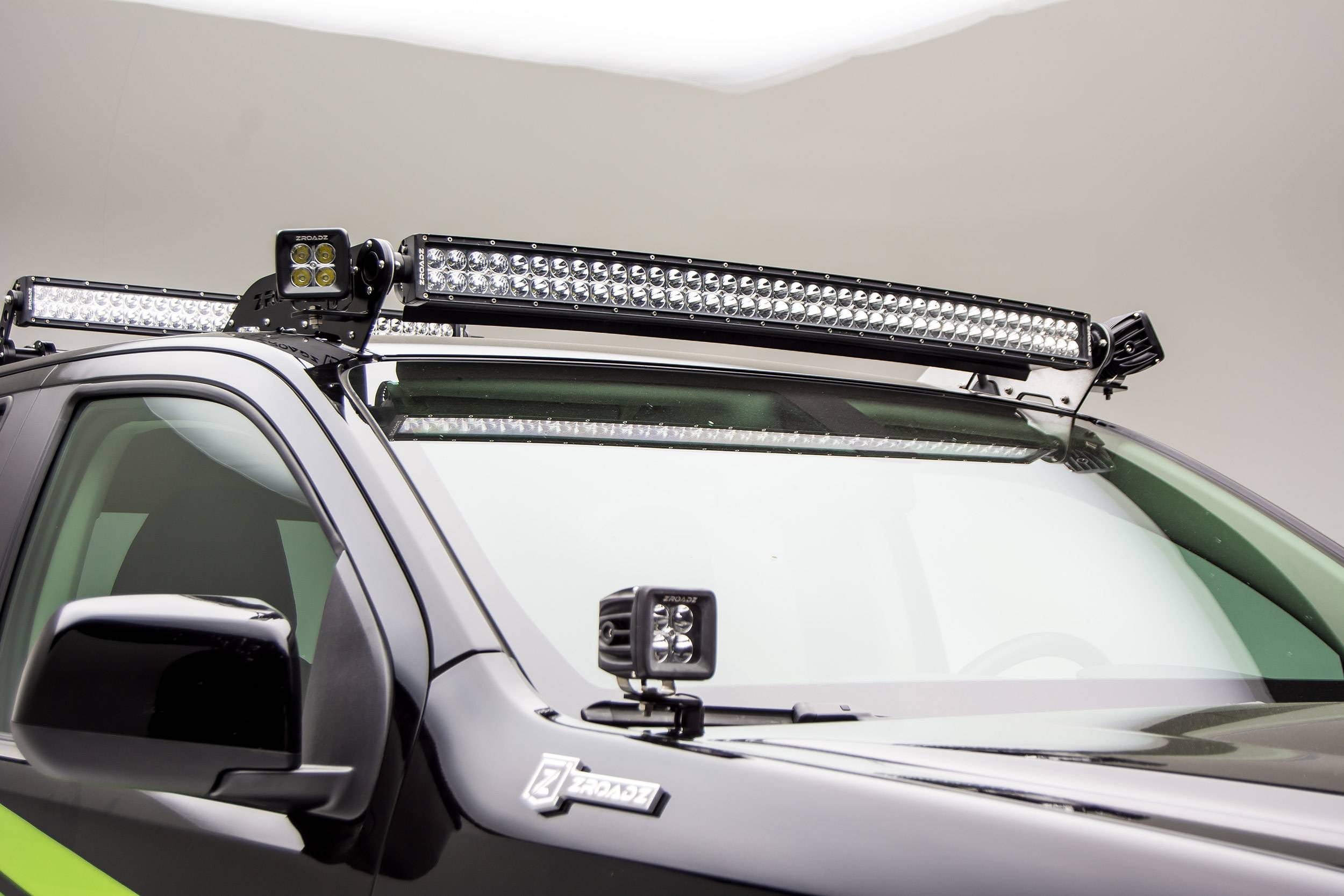 Picture of ZROADZ Z330001 Front Roof Rack Add On Accessories Ft Roof Add Side Led Brackets