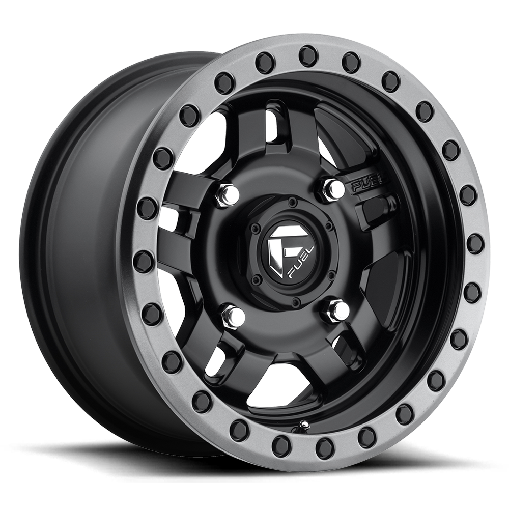 FUEL WHEELS D5571470A654 D557 14X7 4X137 MTBLKGBR 38MM D557 ANZA