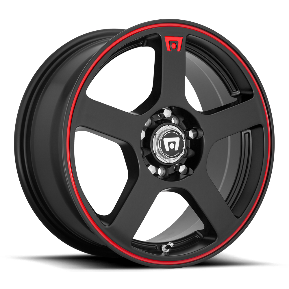 Motegi Wheels MR11677001740 MR116 17X7 5X4.25/4.5 MBLK REDSTR 40MM