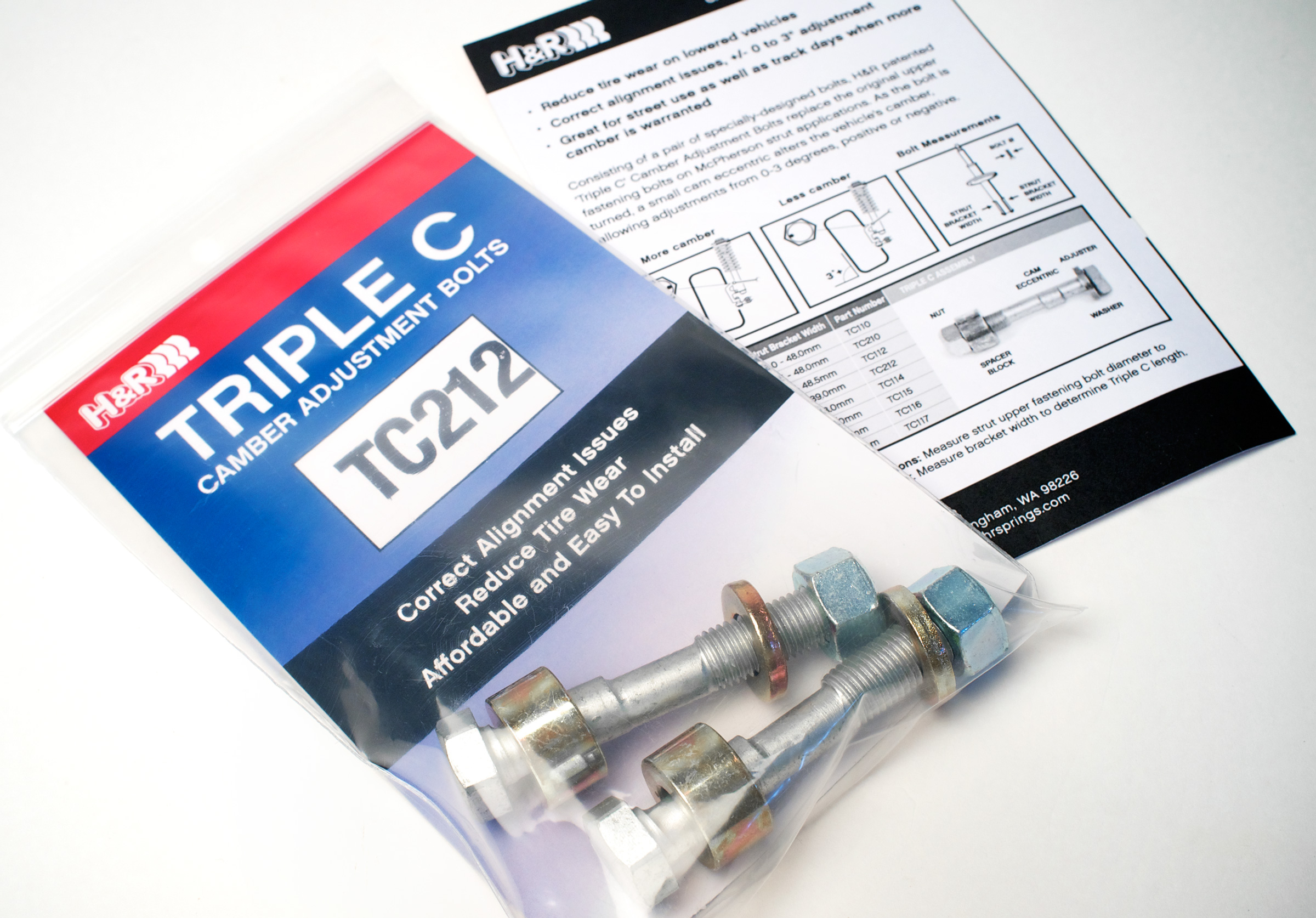 H&R TC114 Triple C Camber Adjustment Bolts Autoplicity