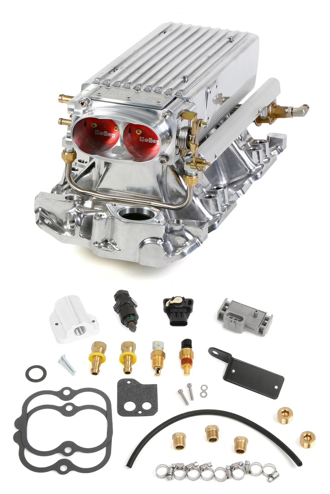 Holley 550708 Stealthram Small Block Chevy Power Pack System; Early/late Cylinder heads