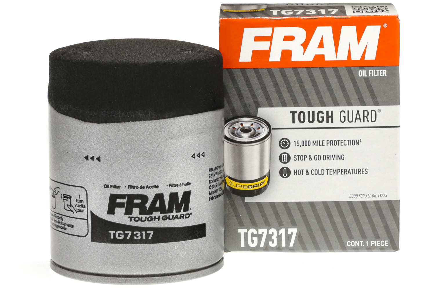 Fram Tg7317 Tough Guard Passenger Car SpinOn Oil Filter Autoplicity