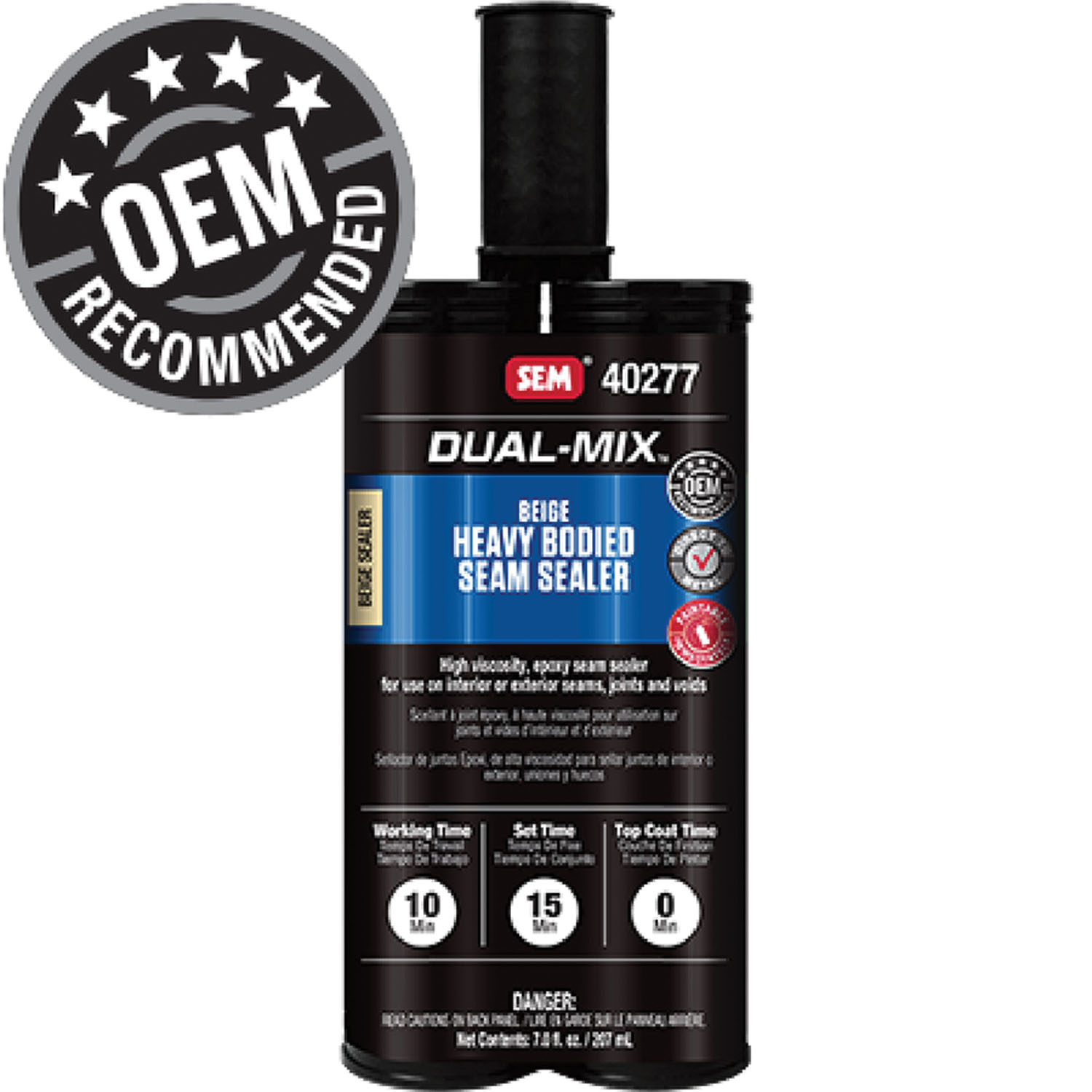 SEM Products Inc 40277 DualMix Heavy Bodied Beige Seam Sealer