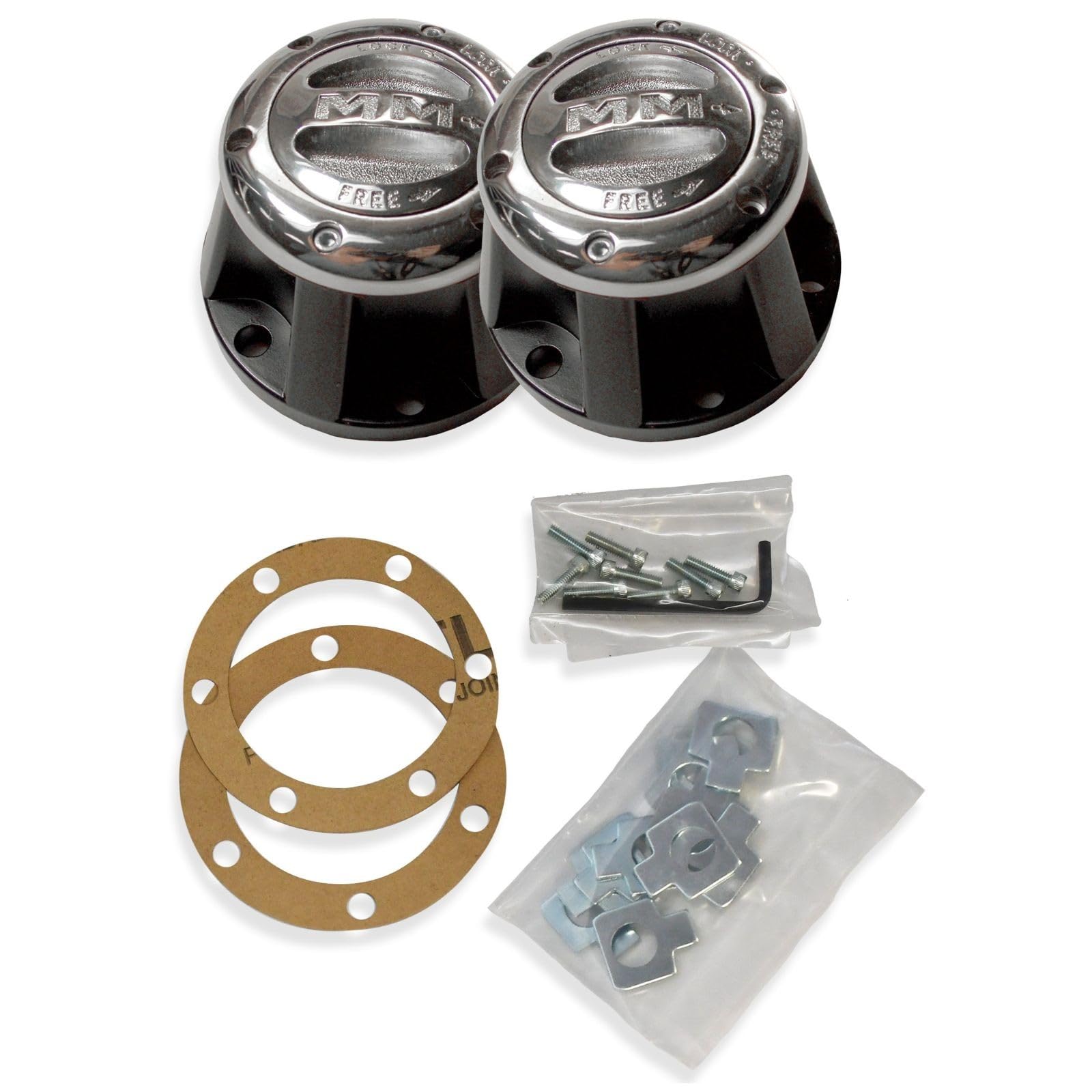 Mile Marker 423 Replacement Manual Locking Hub Pair - Fits 1974-1977 J20 Pickup & 3/4 Ton Trucks 6 Bolt 19 Spline