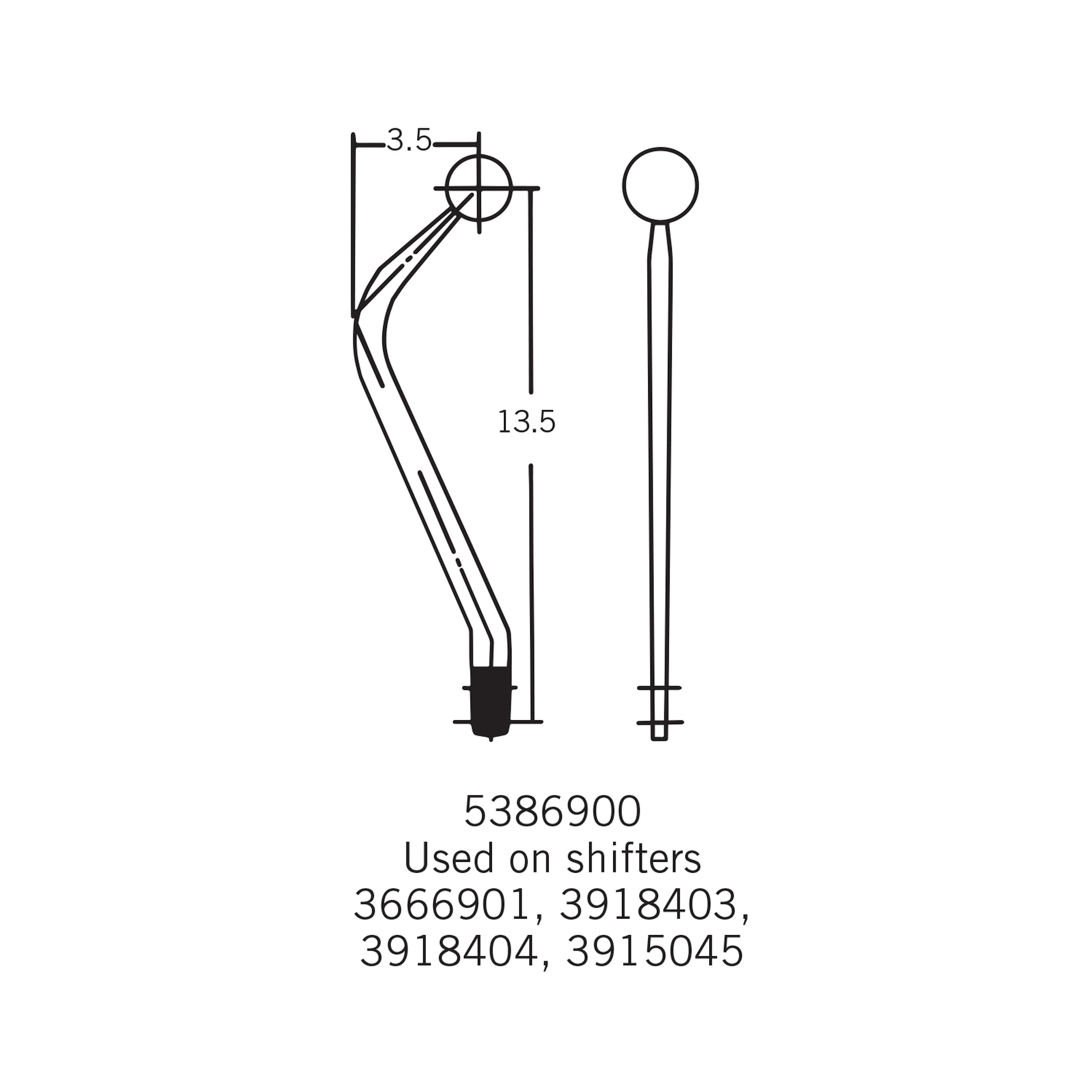 Hurst 3666901 Hurst Mastershift 3-speed Manual Shifter - Ford/GM ...