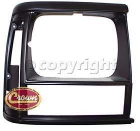 Picture of Crown Automotive Jeep Replacement 55034074 Right Black Headlight Bezel For 91/96 Xj Cherokee & 91/92 Mj Comanche