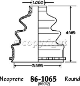 EMPI® 86-2410D - CV Joint Boot Kit