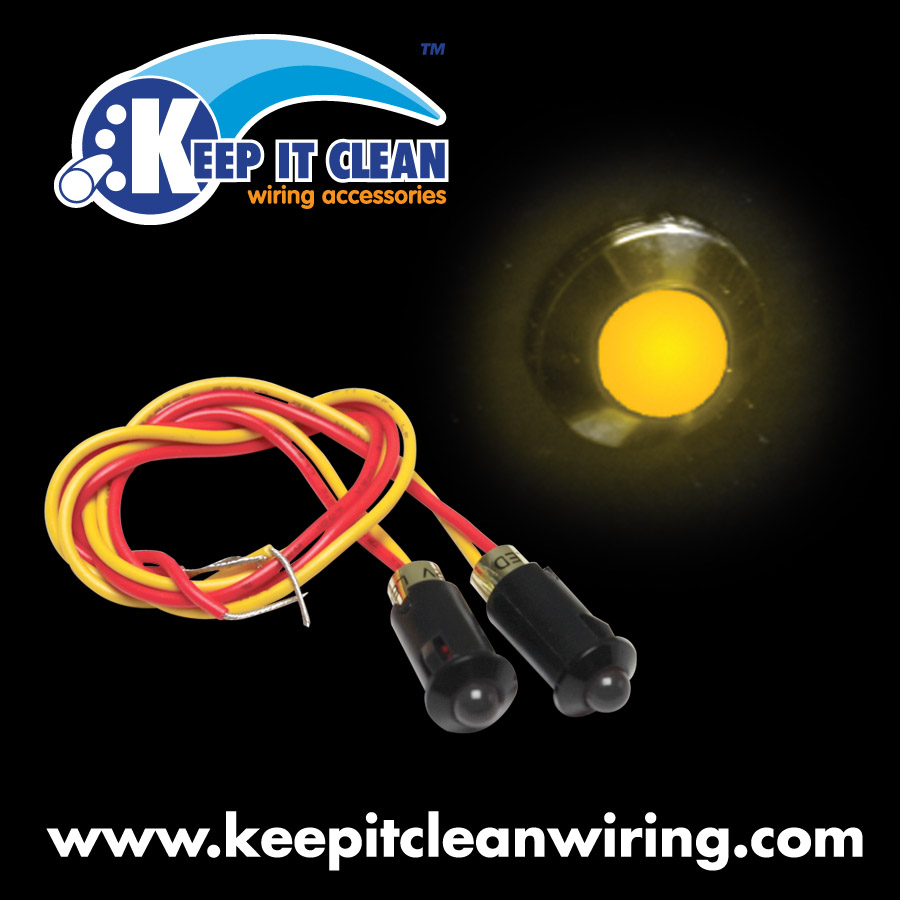 Keep It Clean Wiring 190689 Led Indicator Light - Yellow 12v For Turn ...