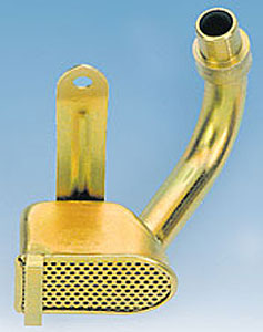 Milodon 18301 Low Profile Oil Pan Pickup For Big Block Chevy - Gold Zinc Plated, Fits 396, 402, 427, 454 Engines
