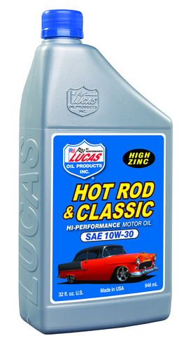 Picture of Lucas Oil 10687 Hot Rod & Classic Car Hp Motor Oil Sae 10w-30 - Quart