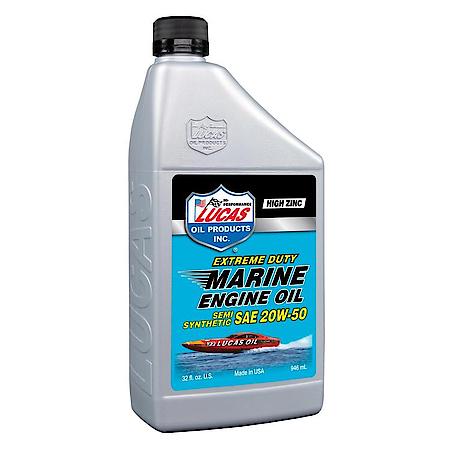 Picture of Lucas Oil 10654 Marine Semi-Synthetic Sae 20w-50 Engine Oil