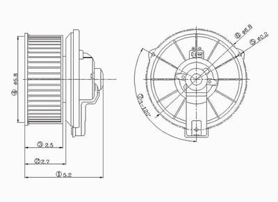 Show details for TYC 700001 HVAC Blower Motor