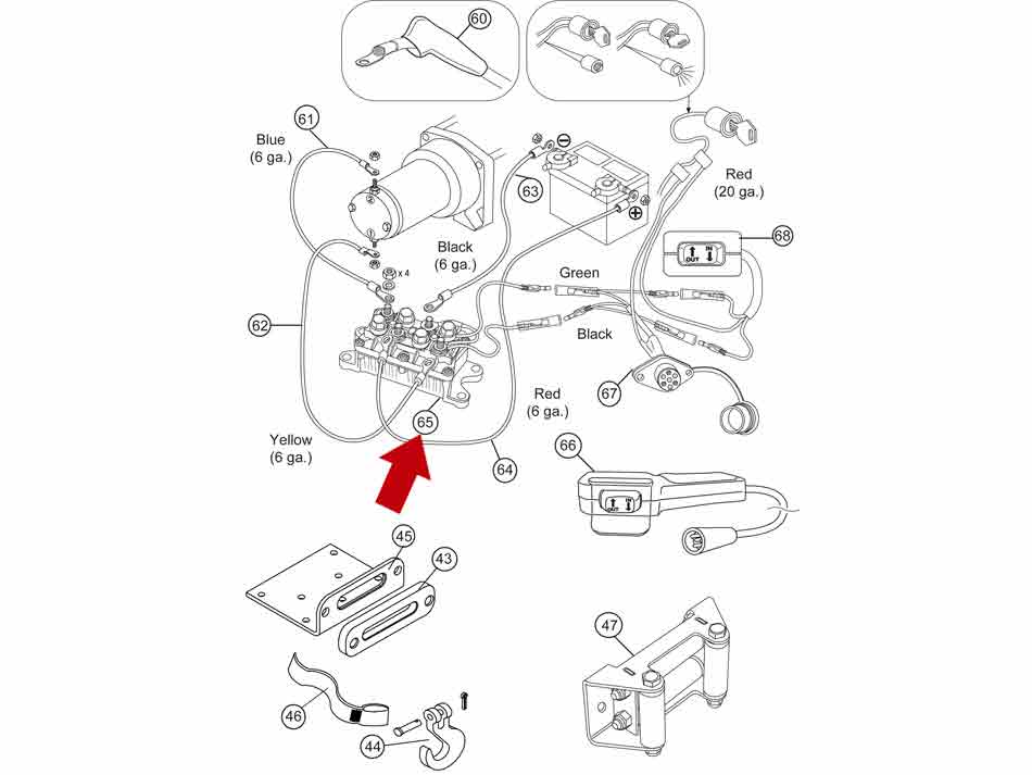 Warn 63070 For Xt/rt25; 30 Series; 2.5ci Or 3.0ci Winches; 4 Post