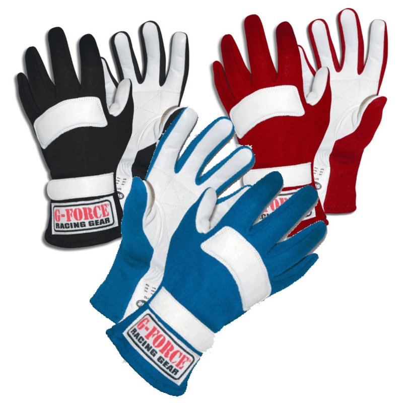 Picture of G-Force Racing 4101SMLBK Gf G5 Gloves Sfi 3.3/5 Small Black