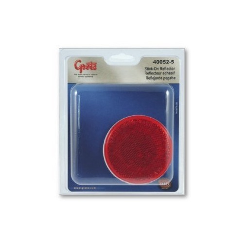 Show details for Grote 400525 5 3"STICKON REFLECTOR RED