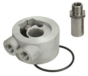 Picture of Derale Performance 25732 Provides External Oil Lines For Oil Coolers Without Relocating The Factory Oil Filter;cast Form High Quality Aluminum;maintain Factory Equivalent Oil Filter;type G Sandwich Adapter With 20 X 1.5mm Thread Size *see Application Guide For Specific Applicatio