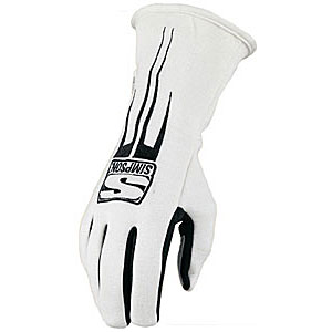 Show details for Simpson Racing Equipment 20800XW Simpson 20800XW Predator White X-Large Gloves