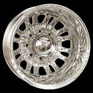 Weld Racing Wheels D54P9068F14R D54 Polished Dually Wheels | Autoplicity