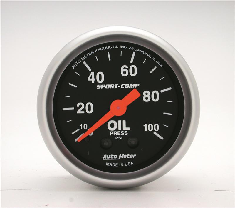 Auto Meter 3321 21/16" Oil Pressure, 0100 Psi, Autoplicity
