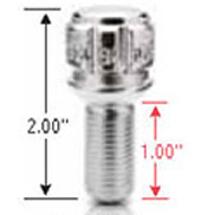 Ball Seat (R13) Lug Bolt - 17mm Hex - 12mm X 1.50 Thread Size
