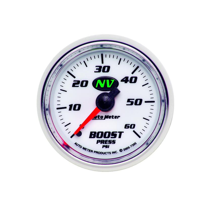 Picture of AutoMeter 7305 Gauge, Boost, 2 1/16" , 60psi, Mechanical, Nv