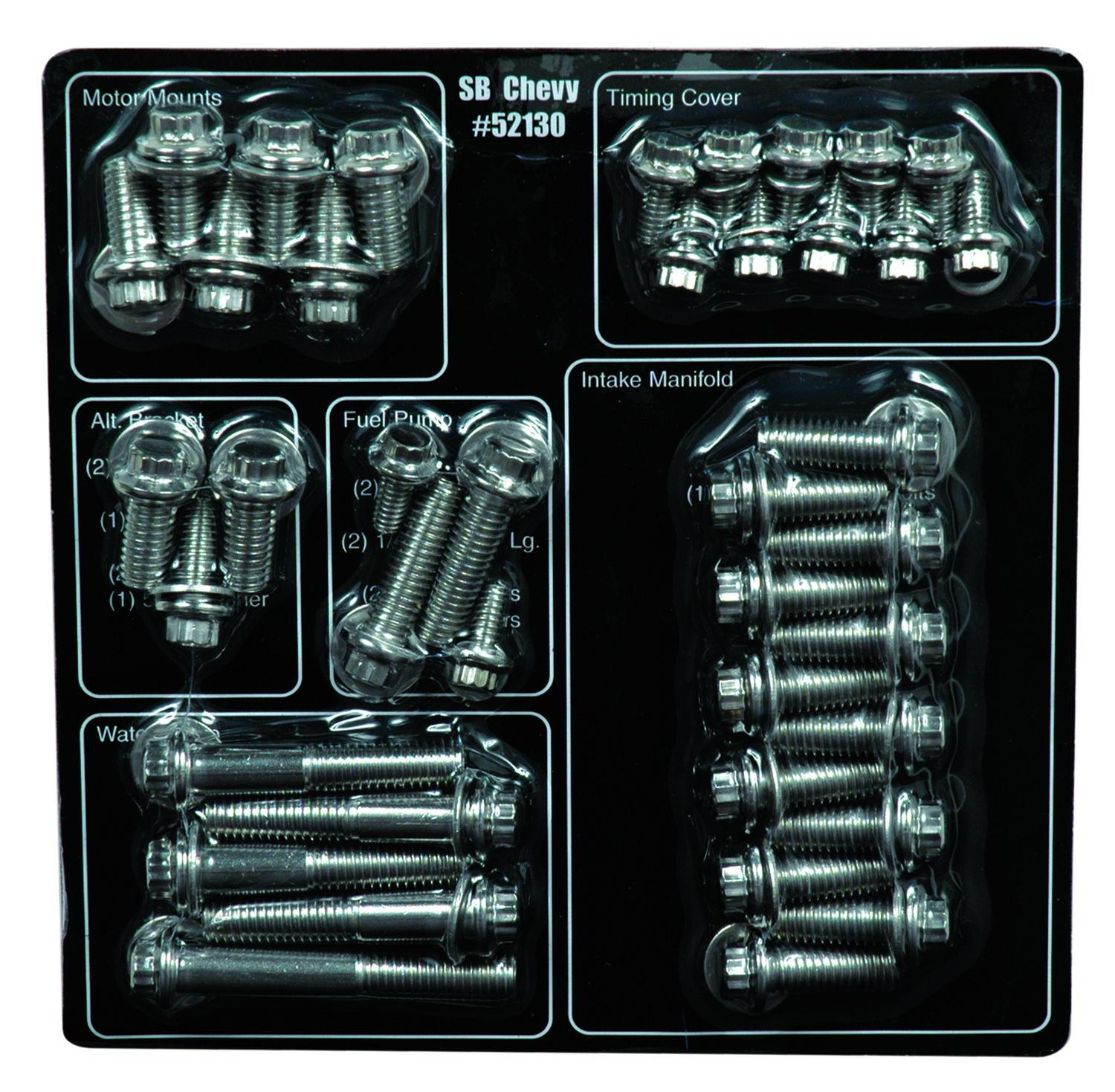 Professional Products 52130 S/S Engine Bolt Kit SBC 12pt. Autoplicity