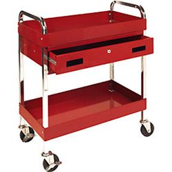 Picture of Performance Tool W54004 Two Shelf Utility Cart With Drawer