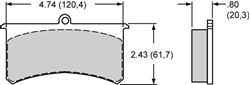 Picture of Performance Friction 7751-01-20-44 Disc Brake Pad Set