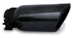 Picture of Go Rhino GRT22536B Black Powder Coated Stainless Steel Exhaust Tip