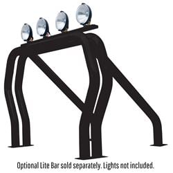 Picture of Go Rhino 9009560DSB Go Rhino! Bed Bars- Double Bar/single Kicker (between Wheel Wells)