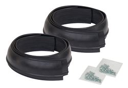 Picture of Pacer Performance 52-156 Universal Standard Duty Flexy Flare Rubber 2 1/2" Fender Extenders ; Cost Effective Way To Protect Paint And Body Panels From Dirt, Rocks And Road Debris; Include A Built-In Curvature To Maintain Their Form And Shape Without Distorting ; Sold In Complete