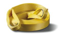 Picture of Warn 88913 3 Inch Width X 30 Foot Length; Rated To 21600 Pounds; Yellow; Nylon Webbing