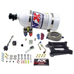 Picture of Nitrous Express 40041-05 4150 Hitman Plus 4-Bbl (50-100-150-200hp) With 5lb Bottle