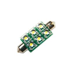 Picture of Oracle Lighting 5207-001 44mm 6 Led 3-Chip Festoon Bulbs, Cool White, Pair