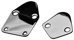 Picture of Proform Parts 66107 Fuel Pump Block-Off Plate; Chrome; Fits Bb Chevy