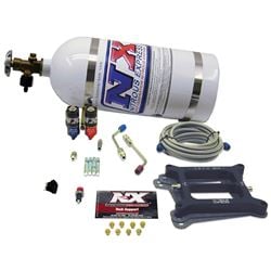 Picture of Nitrous Express 40040-10 4150 Hitman 4-Bbl (100-150-200hp) With 10lb Bottle