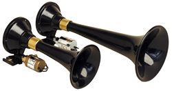 Picture of Kleinn Horns 220 Black Dual Train Horns With High Impact Abs Train Horn Trumpets