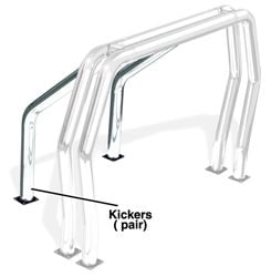 Picture of Go Rhino 9516C Go Rhino! Bed Bars - Pair Of Kickers (on Wheel Wells)