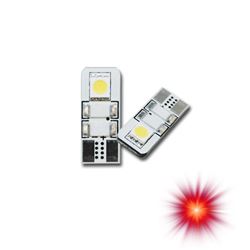 Picture of Oracle Lighting 4903-003 T10 2 Led 3 Chip Flank Bulb, Red, Pair