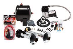 Picture of Kleinn Horns HK1 Pro Blaster Dual Air Horn Kit W/ 120 Psi Sealed Air Compressor And 0.5 Gal Tank