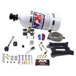 Picture of Nitrous Express 50040-10 4150 4-Bbl/gasoline (100-200-300-400-500hp) With 10lb Bottle