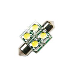 Picture of Oracle Lighting 5203-002 33mm 4 Led 3-Chip Festoon Bulbs, Blue, Pair